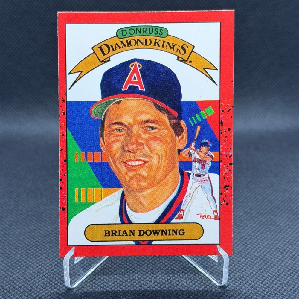 1990 Donruss Diamond Kings Brian Downing‎ #10 Angels Error Card NM